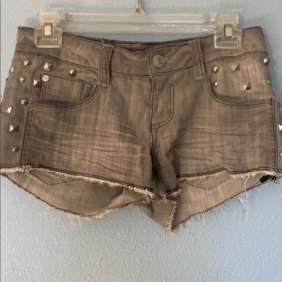 Pepe Jeans London Distressed Grey Shorts - Picture 1 of 6